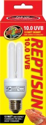 ZooMedLab Repti Sun 10.0 Compact Fluorescent UVB Reptile Lamp 26W