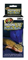 Zoo Med Lab Moon Lite Reptile Bulb, Blue, 100W