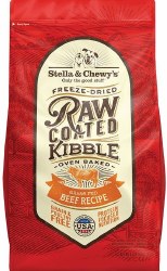 Stella & Chewy's Freeze Dried Raw Coated Grass Fed Beef Recipe Grain Free, Dry Dog Food, 3.5lb