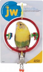 JW Activitoys Clear Ring with Bell Small Bird Toy