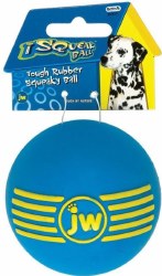 JW Squeak Ball, Heavy Duty Rubber, Medium