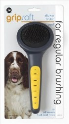 JW Gripsoft Slicker Brush for All Breeds and Coat Types, Small