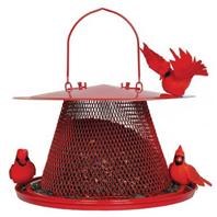 Perky Pet Mesh Cardinal Wild Bird Feeder, Red, 2.5lb
