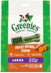 Greenies Dental Chews, Sweet Potato, Large, 8 Count, 12oz