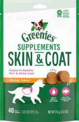 Greenies Skin Coat Ckicken Flavor 40 count