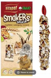 A&E Cage Smakers Chinchilla Treat Sticks, Coconut and Rose, 2 Count