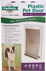 Petsafe Plastic Pet Door, White, Large