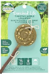 Oxbow Timothy Hay Apple Lollipop Treat, Small Animal