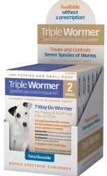 Durvet Triple Wormer 7 Way Dewormer for Medium and Large Dogs, 2 count