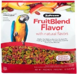 ZuPreem Fruit Blend Flavors, Large Bird Food, 12lb
