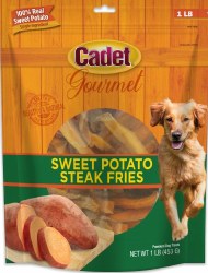 Cadet Gourmet Sweet Potato Steak Fries Dog Treats 1lb