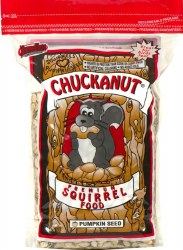 ChuckANut Premium Squirrel Diet and Wild Bird Food, Pumpkin Seeds, 3lb