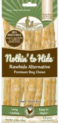 Fieldcrest Farms Nothin to Hide Rawhide Alternative Chicken Twists, Small, 10 count