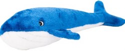 Zippy Paws Jigglerz Whale, Blue, Dog Toys, Large