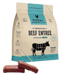 Vital Essentials Freeze Dried Beef Patties Grain Free Dog Food 6lb