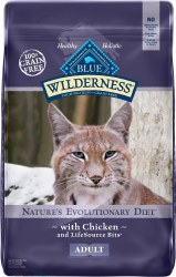 Blue Buffalo Wilderness Chicken Recipe Grain Free Adult, Dry Cat Food, 6ib