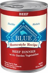 Blue Buffalo Homestyle Recipe Beef Dinner with Garden Vegetables Canned Wet Dog Food 12.5oz
