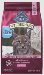 Blue Buffalo Wilderness Salmon Recipe Grain Free, Dry Cat Food, 5lb