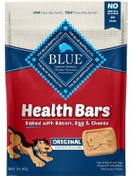 Blue Buffalo Health Bars Baked with Bacon Egg and Cheese Dog Treats 16oz