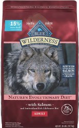 Blue Buffalo Wilderness Salmon Recipe Grain Free, Dry Dog Food, 24lb