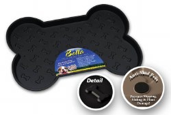 Loving Pets Black Bella Dog Mat, Large