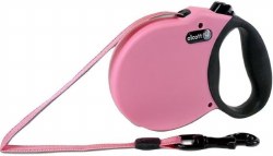 Alcott Adventure Retractable Leash, Pink, 16ft, up to 45lb, Small