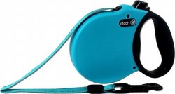 Alcott Adventure 16 Foot Retractable Leash, Blue, up to 110 lbs