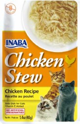 Inaba Chicken Stew with Chicken Side Dish for Cats, Cat Treat, 1.4oz