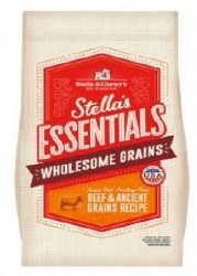 Stella's Essentials Grass Fed Beef with Ancient Grains Recipe, Dry Dog Food, 3lb