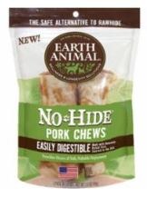 Earth Animal No Hide Pork Chew 2 count 4 inch