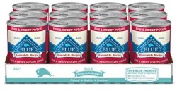 Blue Buffalo Homestyle Recipe Fish Dinner with Garden Vegetables Canned Wet Dog Food case of 12, 12.5oz Cans