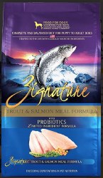 Zignature Limited Ingredient Formula Trout and Salmon Recipe Grain Free Dry Dog Food 4 lbs