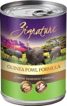 Zignature Guinea Fowl Limited Ingredient Formula Canned Wet Dog Food Case of 12, 13oz Cans