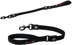 1 inch x 22 inch Shock Absorb Leash Black