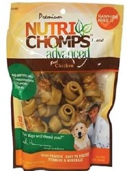 Nutri Chomps Advanced Knot Wrapped with Real Chicken Dog Chews, 8 Count, Small