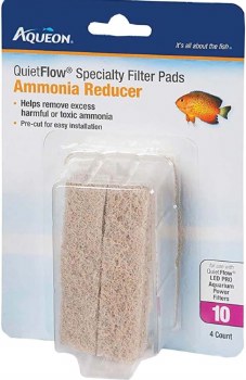 Aqueon QuietFlow Ammonia Reducer Filter Pad, Size 10, 4 count