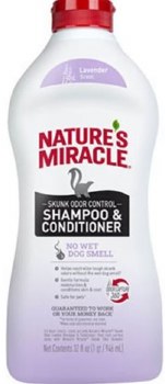Nature's Miracle Shampoo and Conditioner, Controls and Eliminates Skunk Odor, 32oz