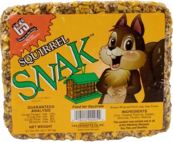 C&S Squirrel Snack Cake, Wild Bird Brick, 2.7lb