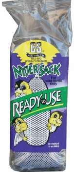 C&S Ready to Use Nyjer Sack Wild Bird Feeder, 12oz