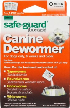 Safeguard Dewormer Dog, 3 Count, 1g