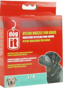 DogIt Large Nylon Black 8 inch Dog Muzzle