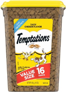 Whiskas Temptations Tasty Chicken Flavor Cat Treats 16oz