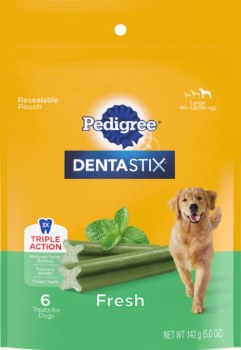 Pedigree Dentastix Fresh Large Dog Treats 6 pack