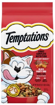 Temptations Block Party BBQ, Dry Cat Food, 3.15lb