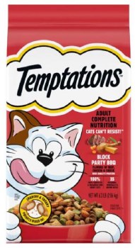 Temptations Block Party BBQ, Dry Cat Food, 6.3lb
