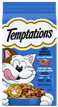 Temptations Temping Tuna and Chicken, Dry Cat Food, 6.3lb