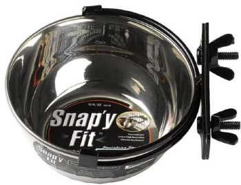 Midwest Snapy Fit Stainless Steel Dog Bowl 10oz