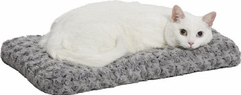 Midwest Quiet Time Ombre Swirl Pet Bed, Gray, 21 inch x 12 inch