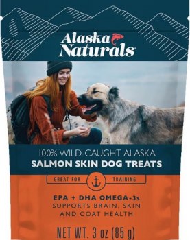 Alaska Naturals Salmon Skin, Dog Treats, 3oz