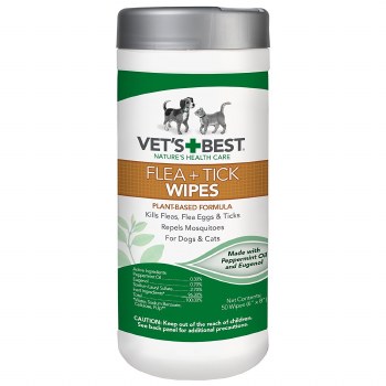 Vet's Best Flea & Tick Wipes, 50 count